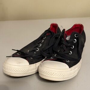 Classic Black Canvas Sneakers
